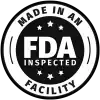 Made in an FDA-inspected facility badge